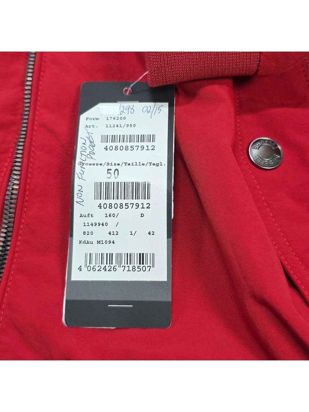 Bugatti Red Jacket - Picture 2 of 9